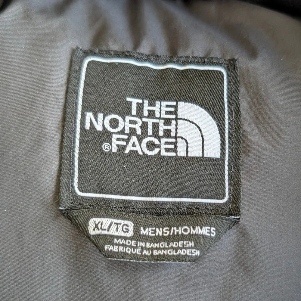 The North Face Nuptse 700 Puffer Vest Mens XL Grey Black Down Insulated